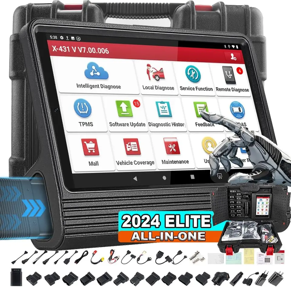 2024 Spustenie X431 V Pro 4.0 Elite OEM Bluetooth Bidirectional Scan nástroj so všetkými konektormi, rovnaké ako X431 PRO3S+, online