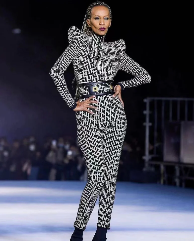 2024 Summer Nový Jacquard kombinézový opasok sexy štíhly fit obväzy Narodeninové oslavy celebrity štýl módne večierok Wear Vintage