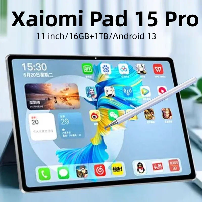2024 Tablety globálnej verzie Xiaoml Pad 15 Pro 11 palcový HD Originálny tablet 5G WiFi Android PC MI Tablety