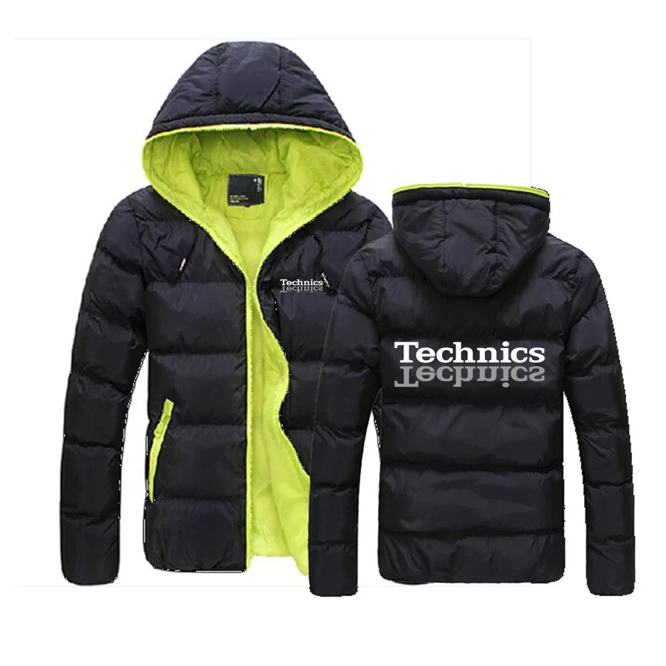 2024 Technics DJ 1200 Noví muži Jeseň a zimné predajné predajné bavlnené obleky Casy Cast Hooded Solid Color Módne vrcholy