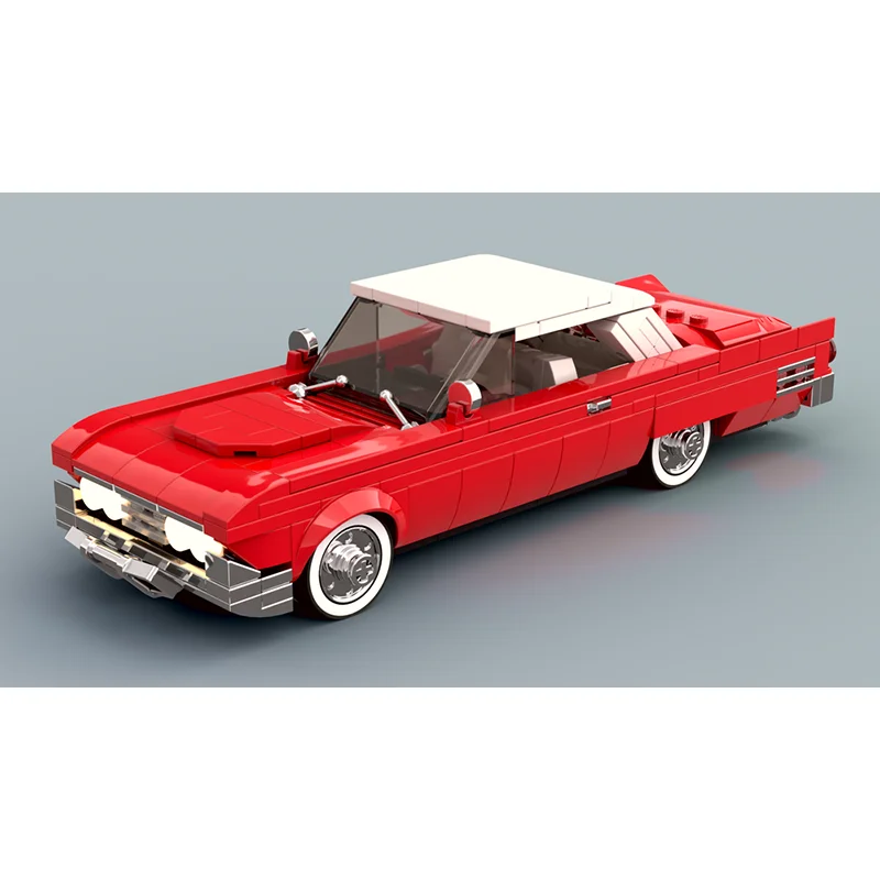 2024 Thunderbird Ford City Auta Speed ​​Champion Classic Classic Auta Building Blocks Blocks Model Model Detská hračka Darček