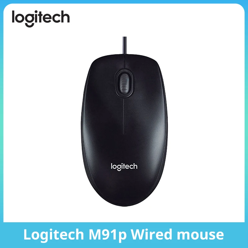 2024 Top Original Logitech M91P káblová myš Business Office Office Home Computer Plug and Play USB Wired Mouse M90