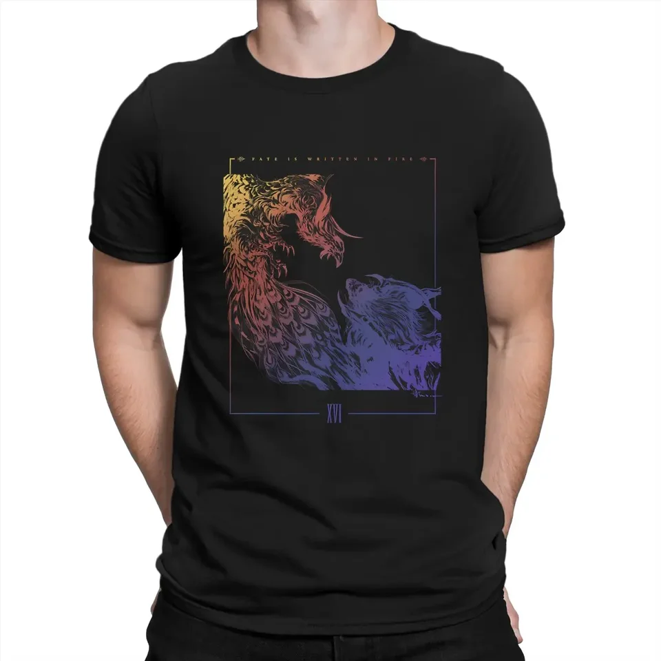 2024 Trhirt Final Fantasy Man Tshirt XVI farebný módny módny tričko Originálny streetwear nový trend