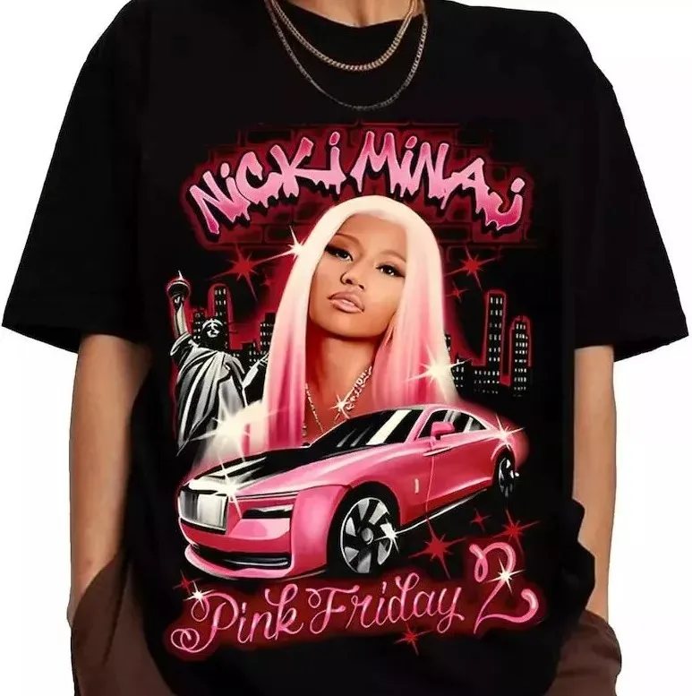 2024 Tričko Nicki Minaj Tour, Pink Friday 2 Concert, Gift for Fan S až 3XL
