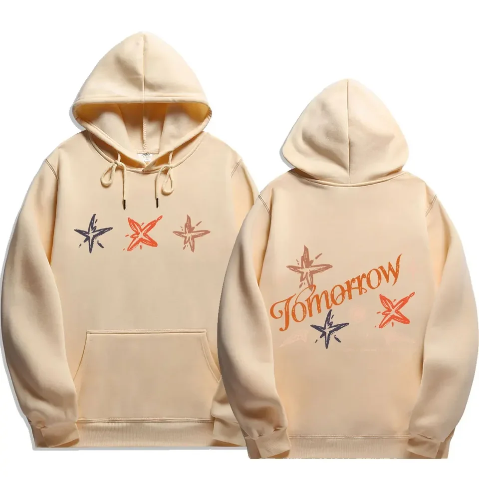 2024 TXT Act Promise Print Hip Hooda Hoodies Men módne rukávy Mikiny s dlhým rukávom Ženy Cool Cast Casual Harajuku Streetwear Pullovs
