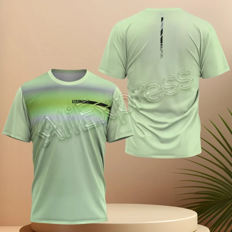 2024 Ultra tenká letná fitness športy Priedušné rýchle sušenie krátke rukávy Pánsky element Padel Print Trit Tričko Pánske tenisové oblečenie