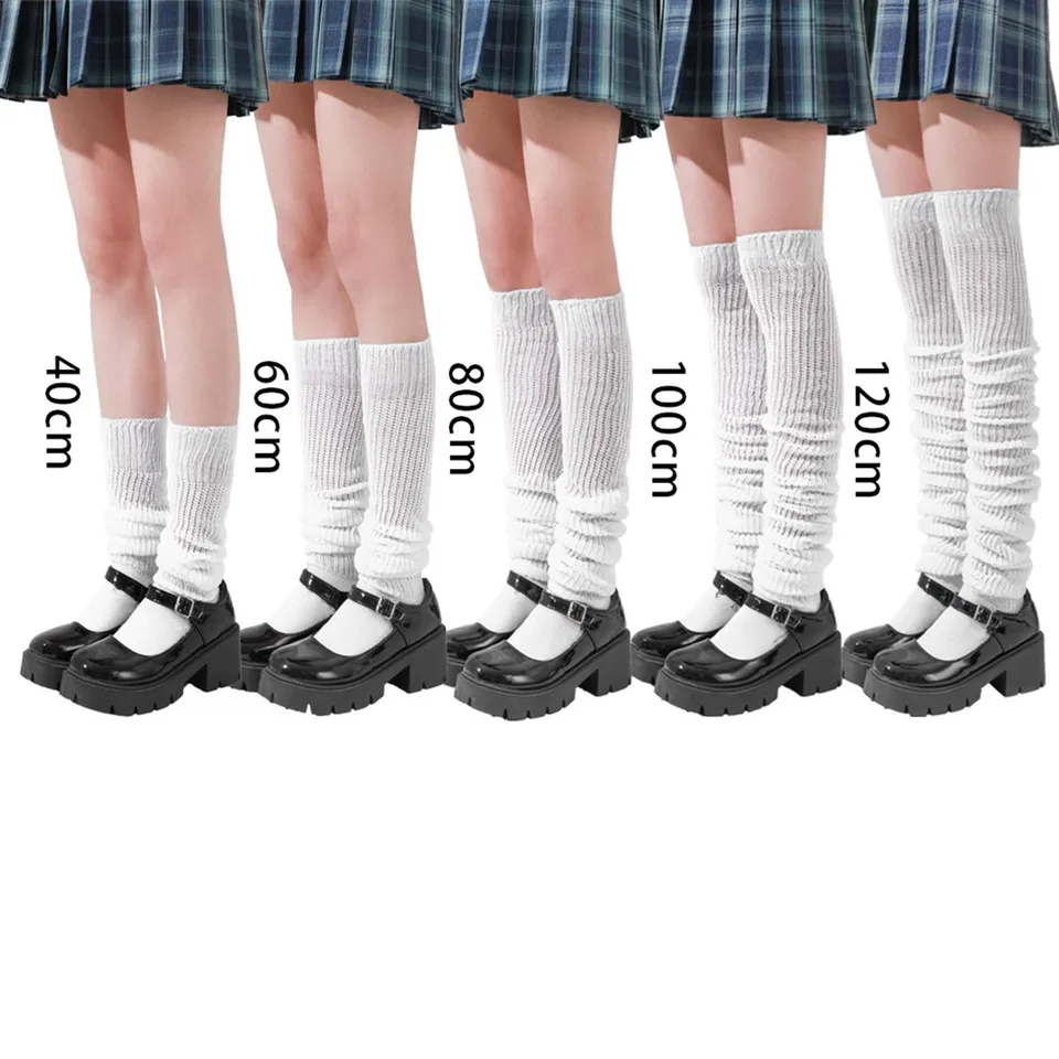 2024 voľné ponožky Japonské študentské dievčenské ponožky biela lolita noha Teplej bubliny slouch bavlnené pančuchy každodenný život potrebný dekor