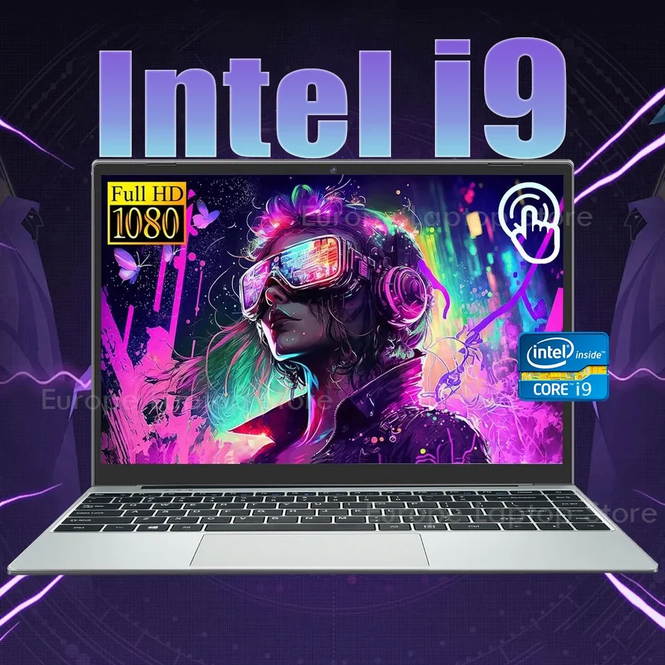 2024 Windows 11 i9 prenosný počítač Intel Core I9 8950HK 14,1 palca 16 GB DDR4 1TB 2TB SSD Office Study Computer PC Notebook 1080p