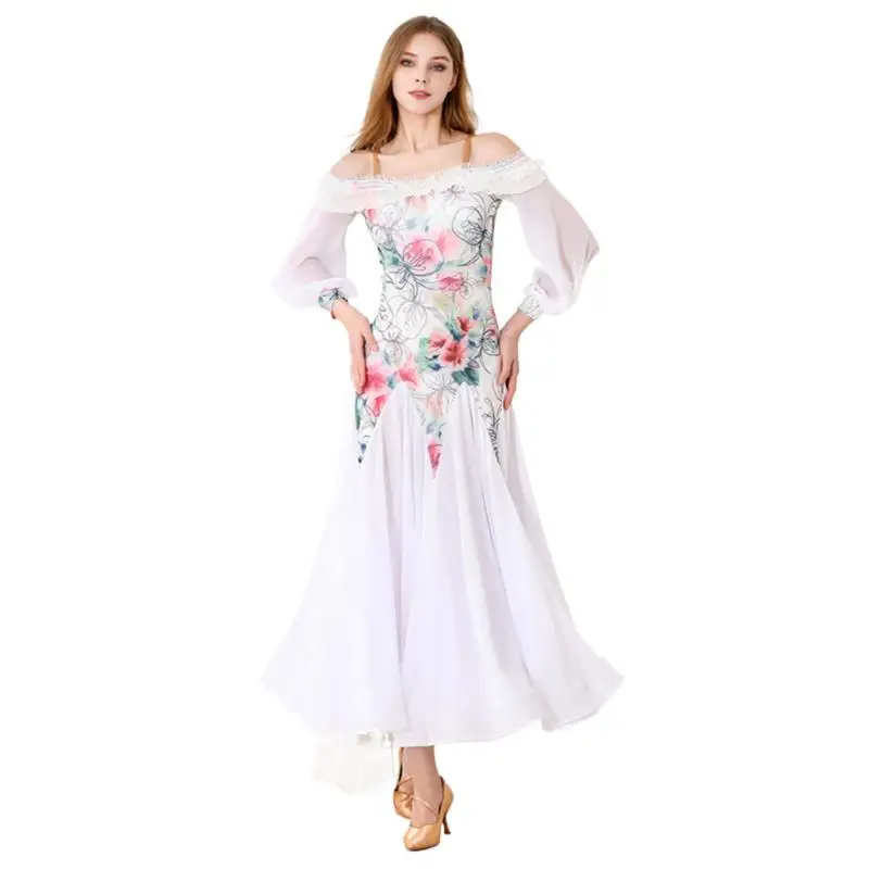 2024 Žena Modern Dance Dress Národný štandardný tanečný kostým tanečný tanec Waltz kostýmy My909