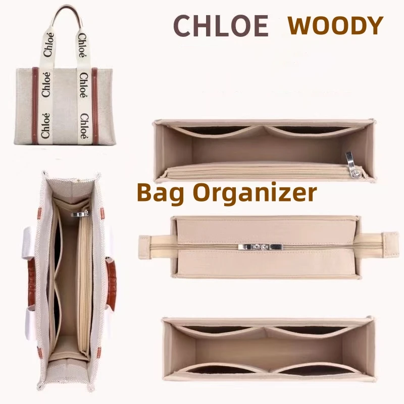 2024 【Iba predaj vnútornej tašky】 Vložka organizátora vrecka pre chloe Woody Tote Organizátor deliteľ Shaper Protector Compartment
