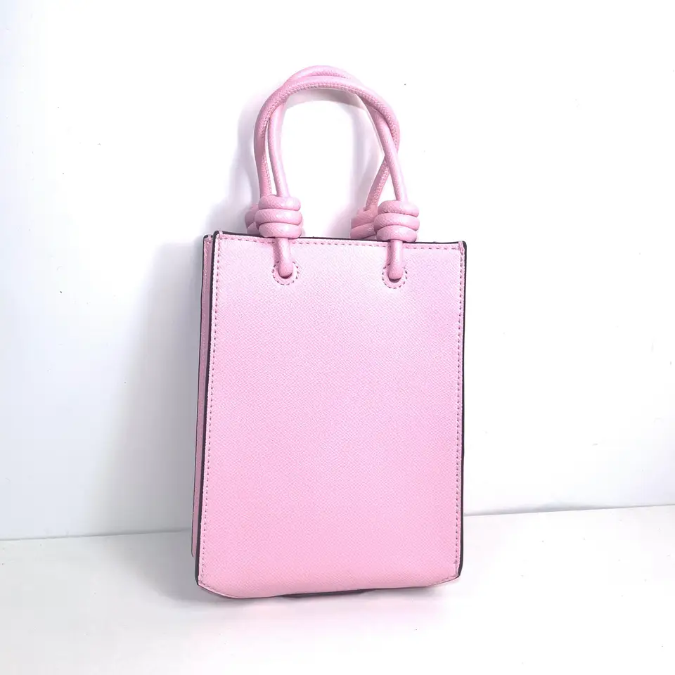 2024Carralero la Bolsa Fashion Simple Bear l Pase Dendant Obdĺžniková kabelka dámska ružová