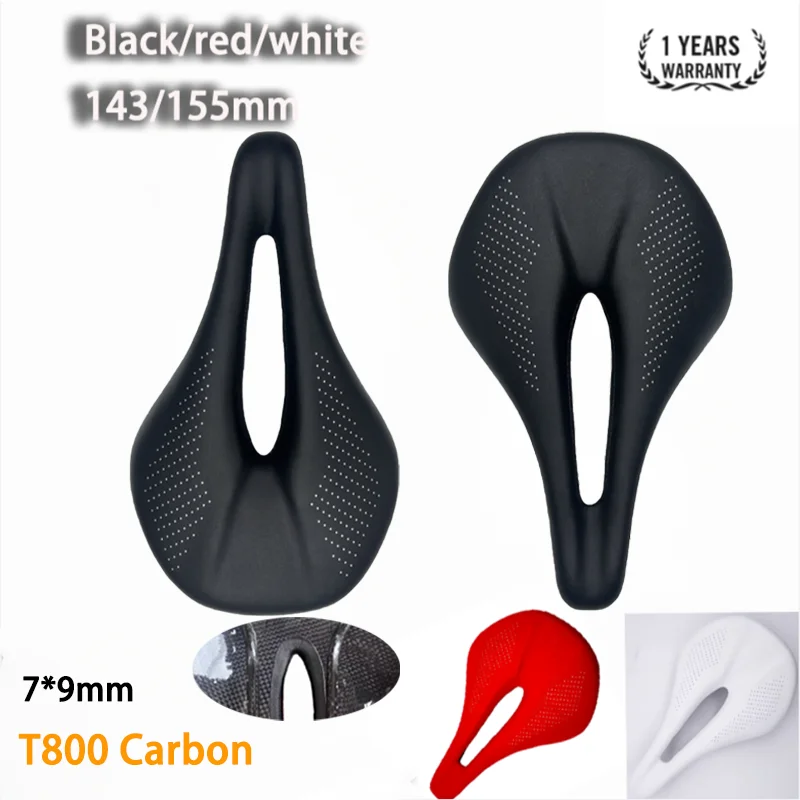 2024NEW PU+Saddle z uhlíkových vlákien MTB Mountain Bike Bicykle Saddle pre mužov cyklistiku sedlové chodníky Comfort Races SEAT Red White