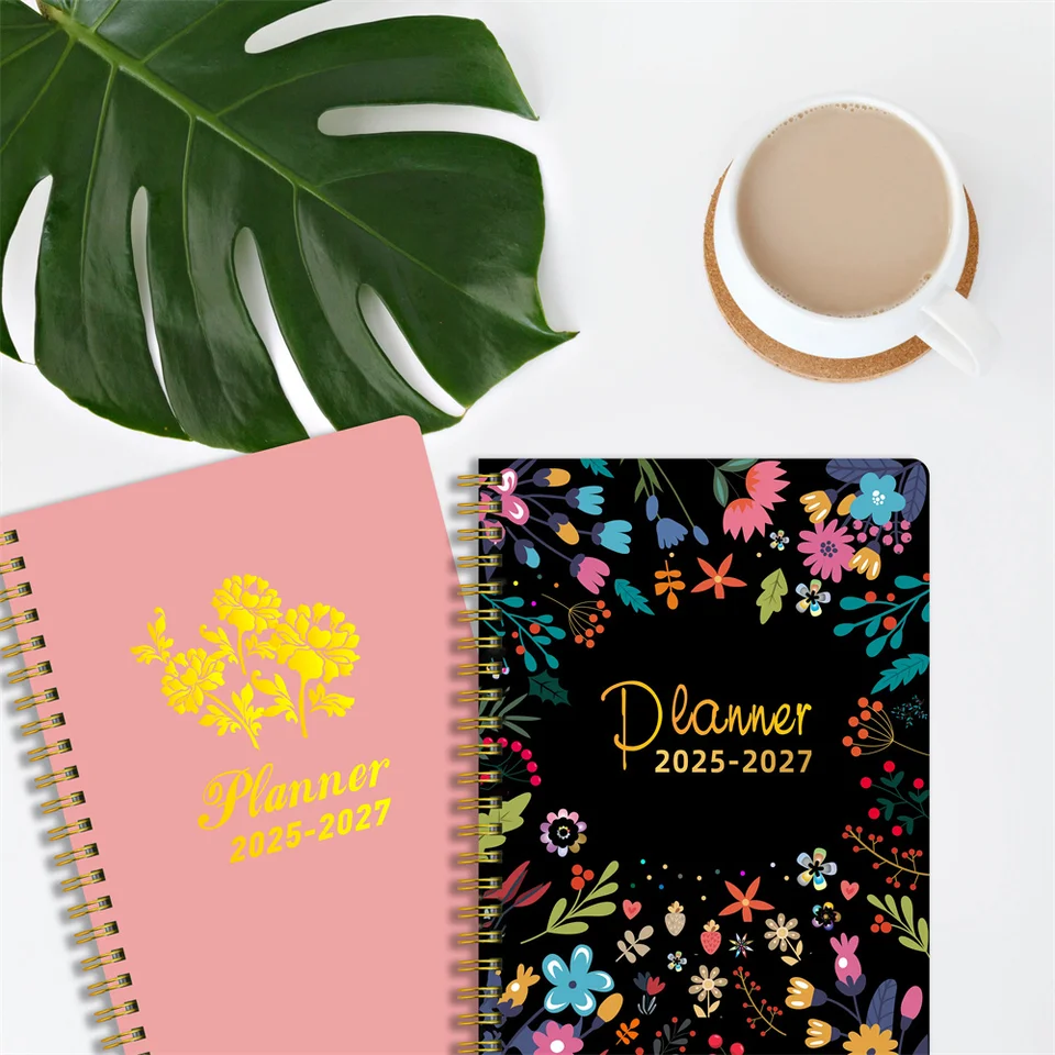 2025-2027 Planner Notebook A5 Program Anglický vnútorný 80 GSM mesačne/týždenne/denné školské potreby kancelárskych potrieb