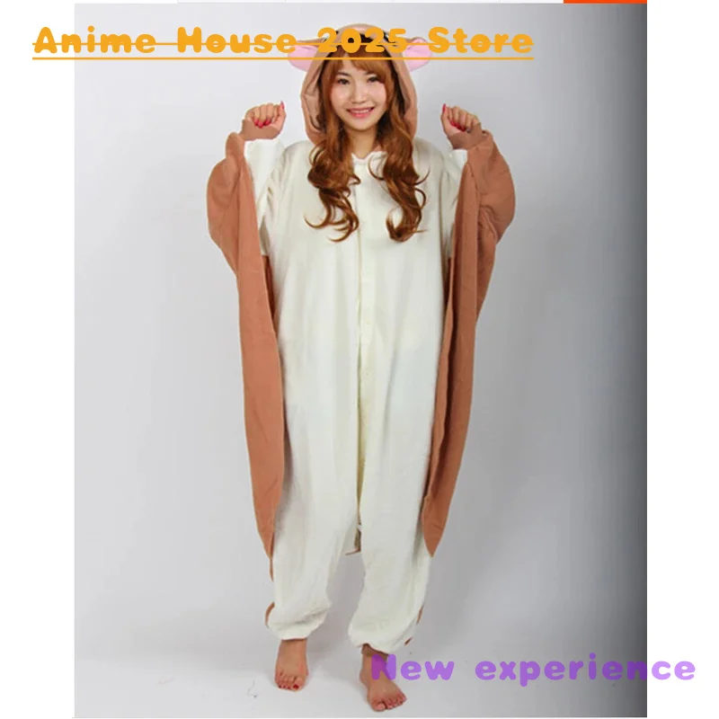 2025 Animačný kostým kigurumi lietajúce veveričky pyžamy unisex dospelé pyžamy cosplay kostým zvierat