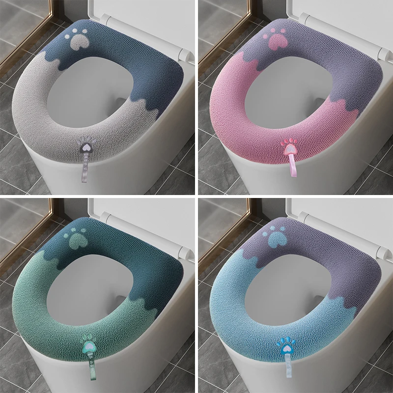 2025 Domáce univerzálne toaletné rohože Štyri sezóny Soft U toaletné sedadlo vankúšik pre teplé zimné nočné sedadlo v teple WC CUSHION CAPE