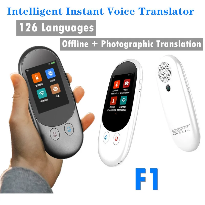 2025 F1 prekladateľ s Bluetooth Camera podporuje fotografické skenovanie Smart Instant hlasový offline viacero jazykov WiFi