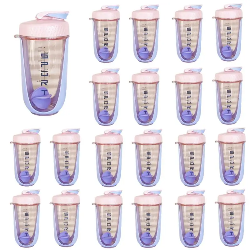2025 Fľaša Shaker s plastovou plesňou guľa BPA Free Plast Protein Shakes Neprestrave pre práškové cvičenie v telocvični Sport