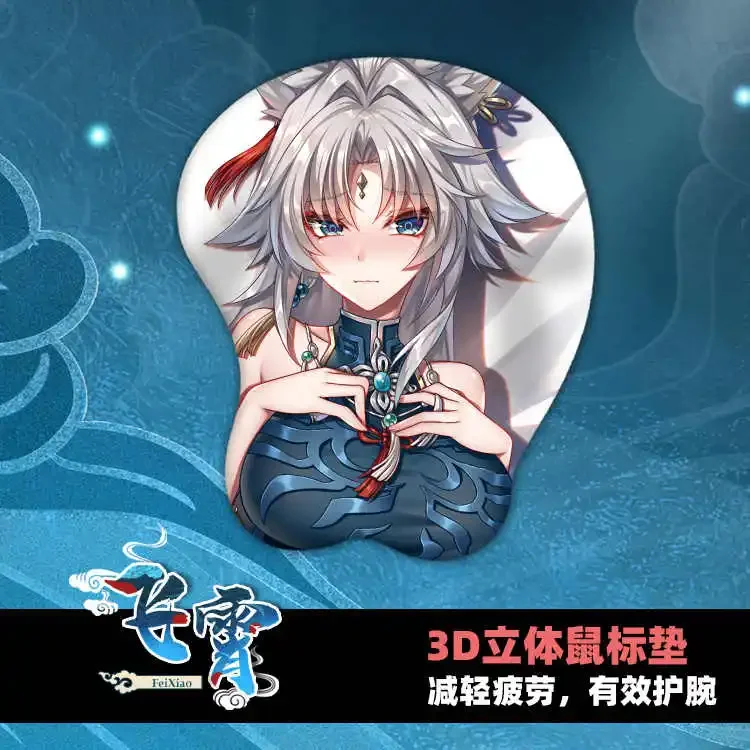 2025 Game Cosplay Desktop Playmat Honkai: Star Rail Feixiao Sexy Girl Karika
