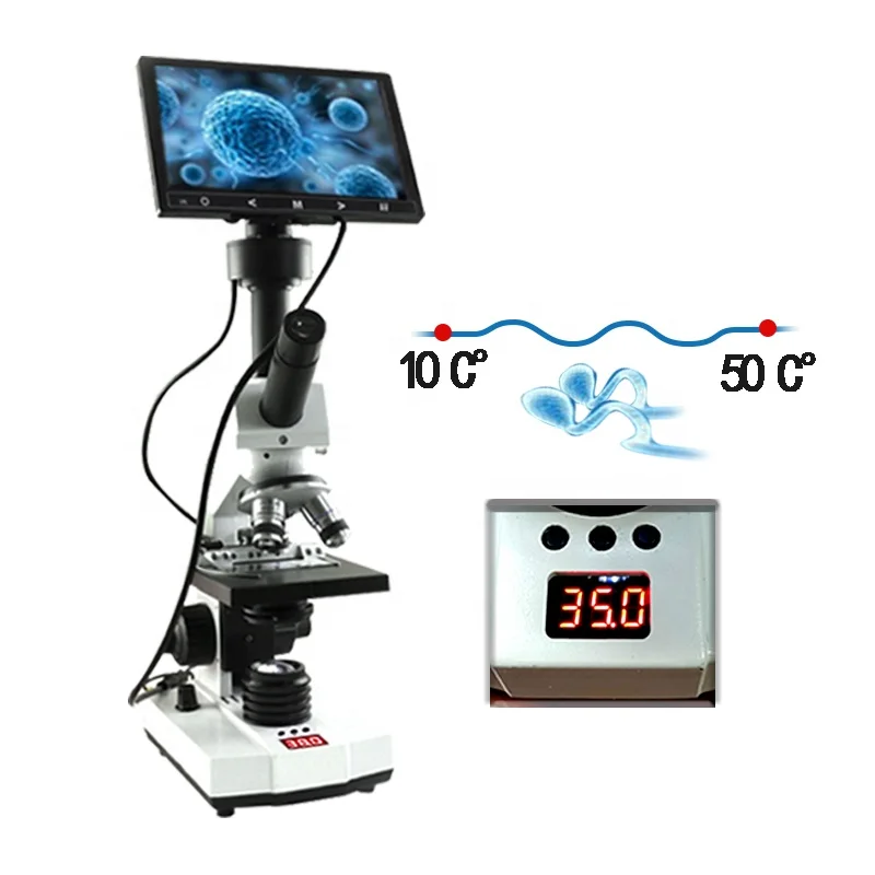 2025 HC-R069 VET 7-palcový digitálny biologický mikroskop Camera Camera Sermen Oulation pozorovanie monokulárny mikroskop