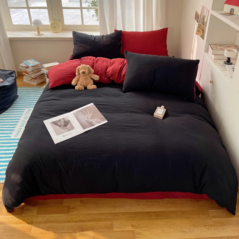 2025 INS Bed Lets Set Plain Nesprávne obliečky na obliečky Single Twin Queen King Veľkosť posteľná obliečka pre domáci dekor pre dospelých posteľná bielizeň