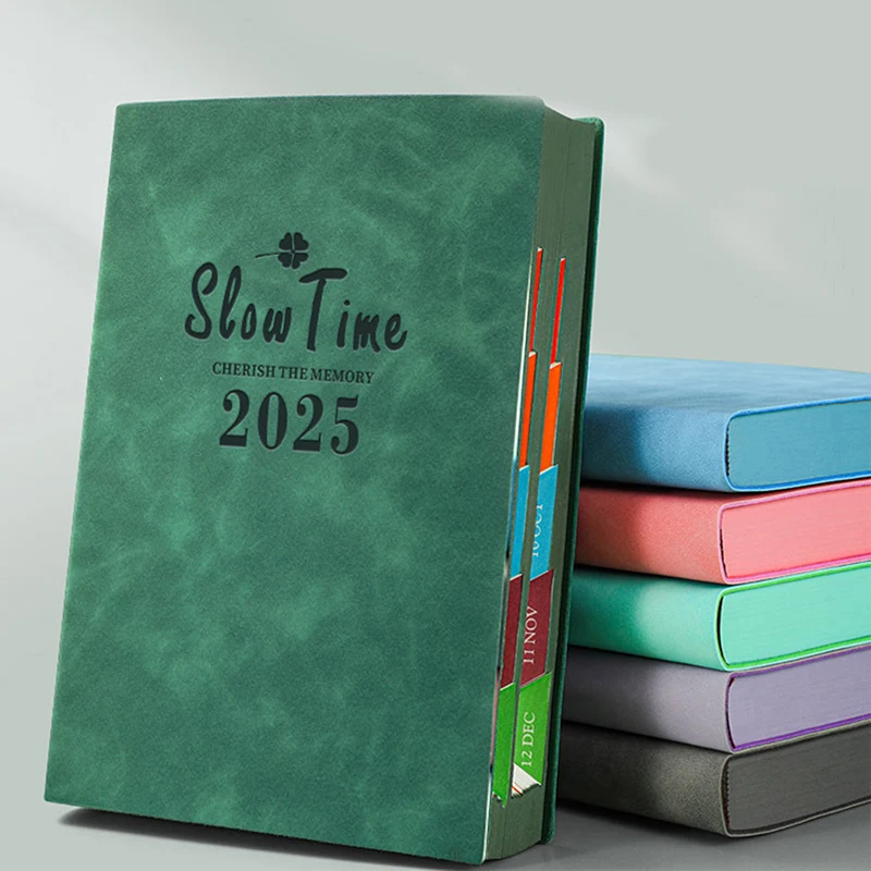 2025 Kalendár Business Business Notepad Study Notebook Plán riadenia Čas knihy Zhruba notebook Book School Supplies Poznamena