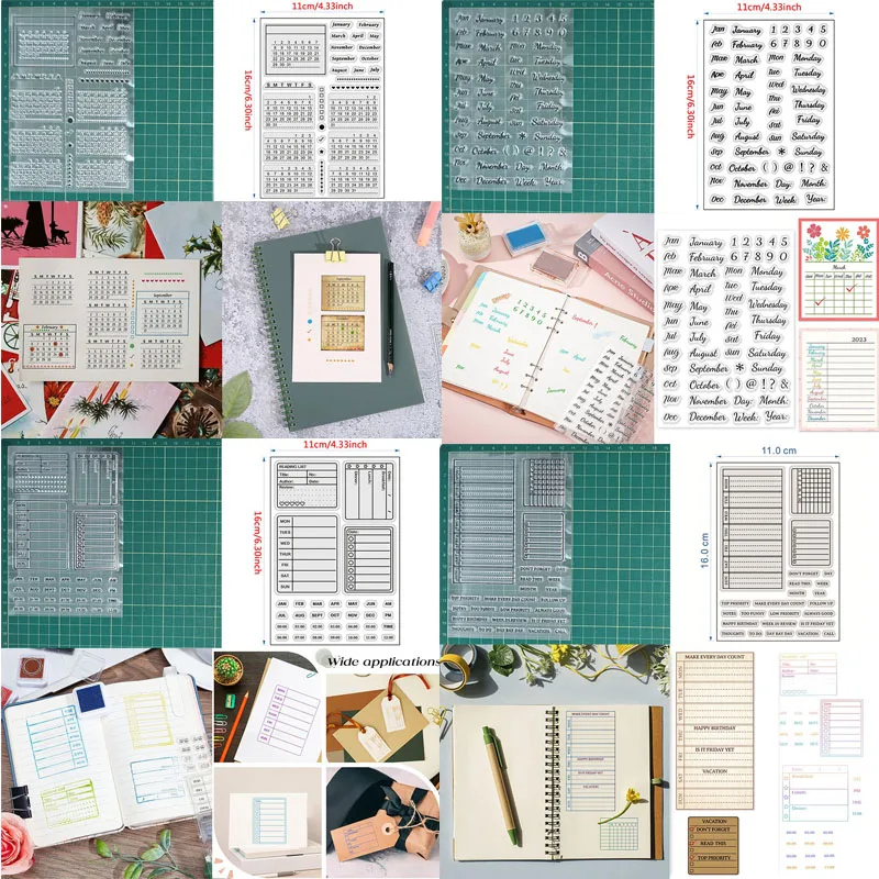 2025 Kalendárová pečiatka, vianočné odrezky pre DIY Scrapbooking and Raxing Albums, fotografické papierové karty tesnenia Dekoratívne remeslá