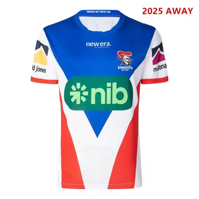 2025 Knights Men's Away Rugby Jersey Veľkosť: S-XL-5XL (Názov tlače a číslo)