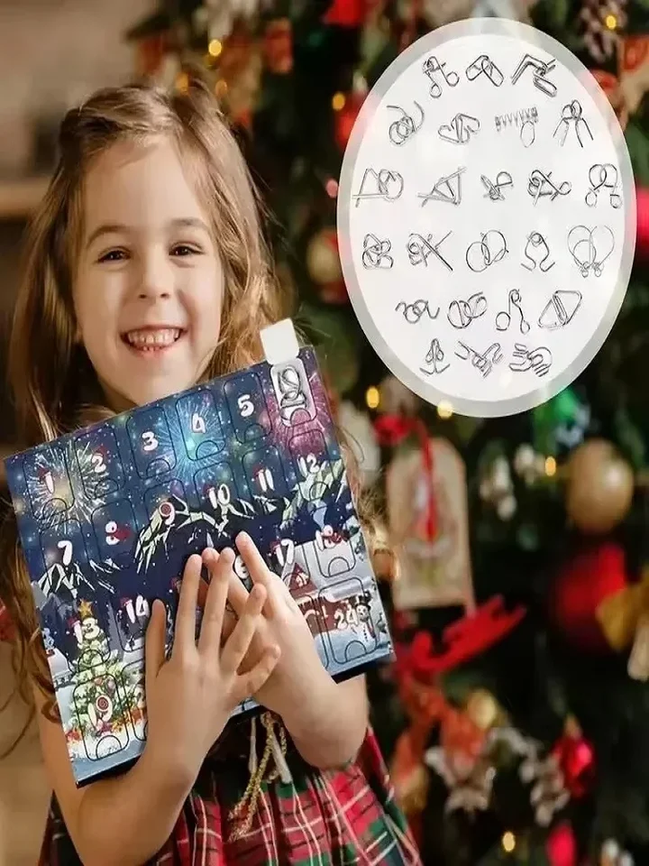 2025 Metal Puzzle Toy Advent Calendar Kit