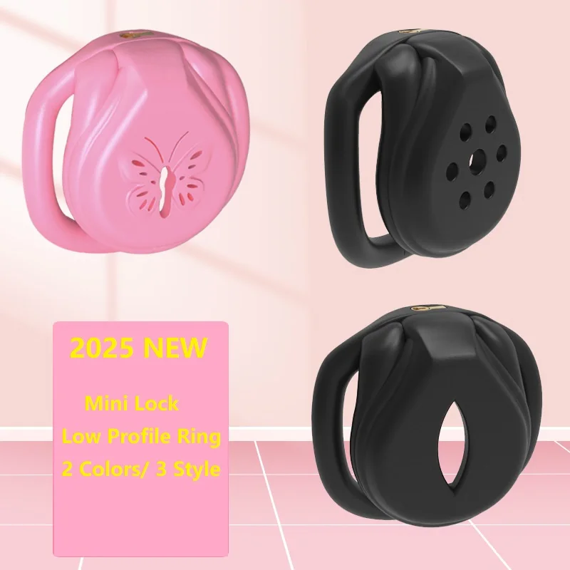 2025 Mužské cudné zariadenie Super malé mini kliešte klietka Sissy Bondage BDSM Penis Ring Mini zámok 2 Typy prsteň párov dospelý sex hračky