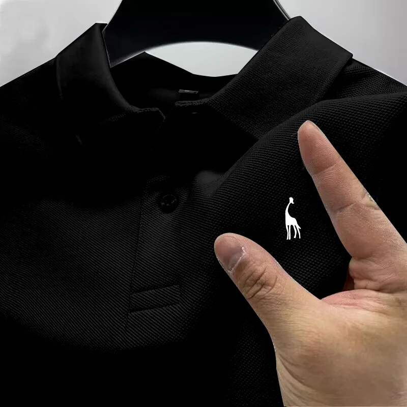 2025 NEWAIOOPESON 60% bavlnené košele pre mužov pre mužov Príležitostná farba Slim Fit Mens Polos Nové letné módne značky Oblečenie