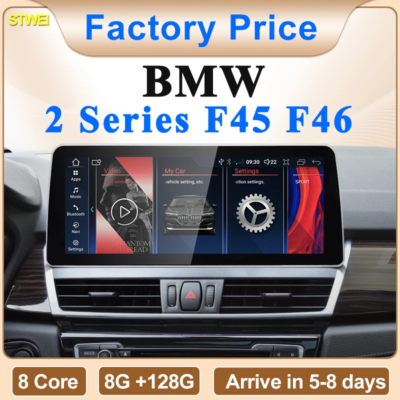 2025 NOVINKA 12.3inch ID6 ID7 ID8 ID8 UI Android System Wireless CarPlay Auto pre BMW 2Series F45 F46 NBT EVO VIDEO VIDEO Player GPS NAVI