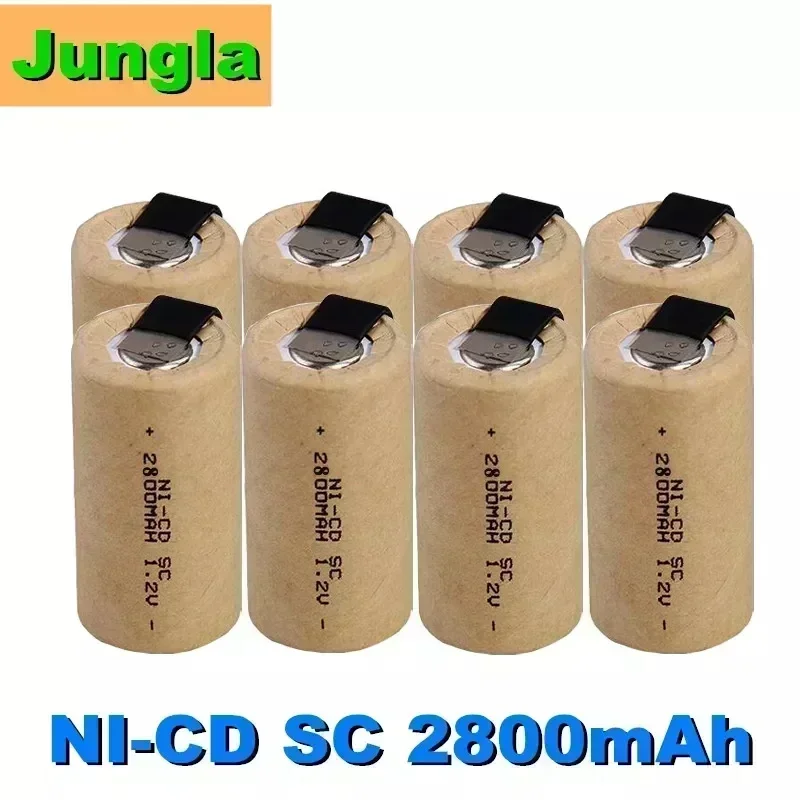 2025 Nová 1,2V SC 2800MAH Elektrická skrutkovacia batéria NI-CD Nabíjateľná batéria, vhodná pre Makita Bosch B&D Hitachi Metabo metabo