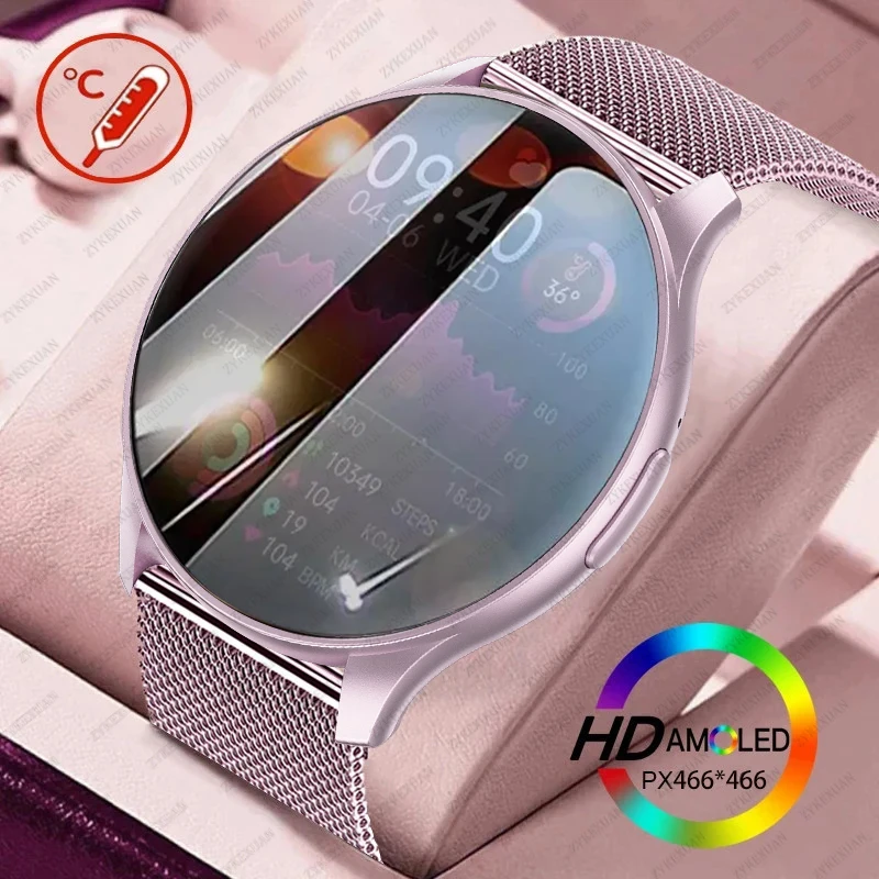 2025 Nové pre Xiaomi Huawei 1,43 palca Bluetooth Call Woment Women Men Men Amoled 466*466 HD Pixel Display Display Smartwatches Dámy