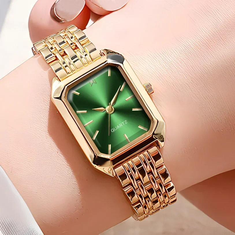 2025 NOVÉ ŽENY WAMPLE LIGHT LUXURY Značka z nehrdzavejúcej ocele Dámske hodinky Business Fimate Fashion Quartz Záprakové hodinky
