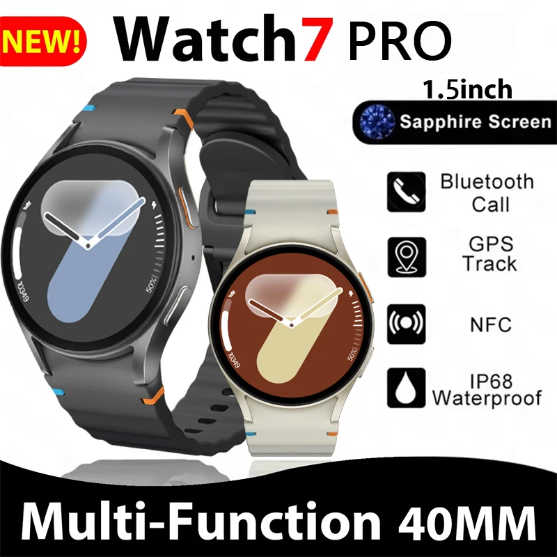 2025 Noví muži Smart Watch Galaxy Watch 7 Pro Witerproof GPS Tracking Smartwatch Health Tracker Bluetooth Call