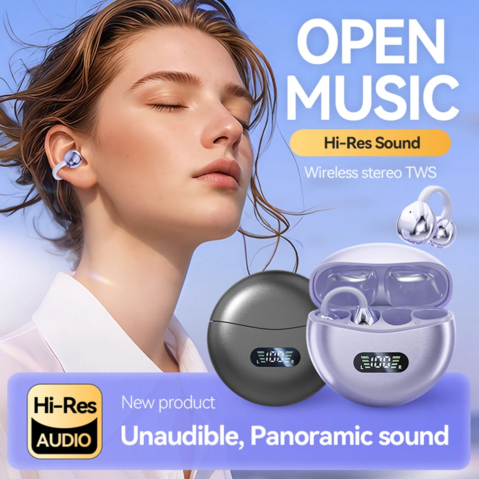 2025 NOVÝ AI Translation SUCBUDS TWS Non in Ear Bluetooth 5.4 ENC slúchadlá so 144 druhmi jazykov súčasnou interpretáciou