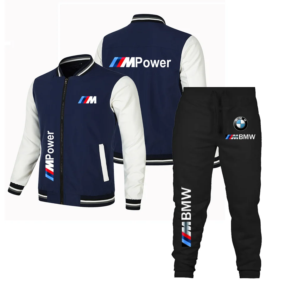 2025 NOVÝ BMW TLAČKÁ SÚPADNÁ Sada, BMW Cycling JJCKET, Submachine Bunda, BMW Baseball Suit+Sucuje dvojdielne sada