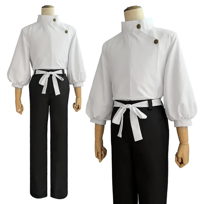 2025 Nový jujutsu jjk manga anime yuta okkotsu cosplay kostým parochňou parochňou bunda čierne nohavice Uniforma ružovej siete syntetický Halloween ABC