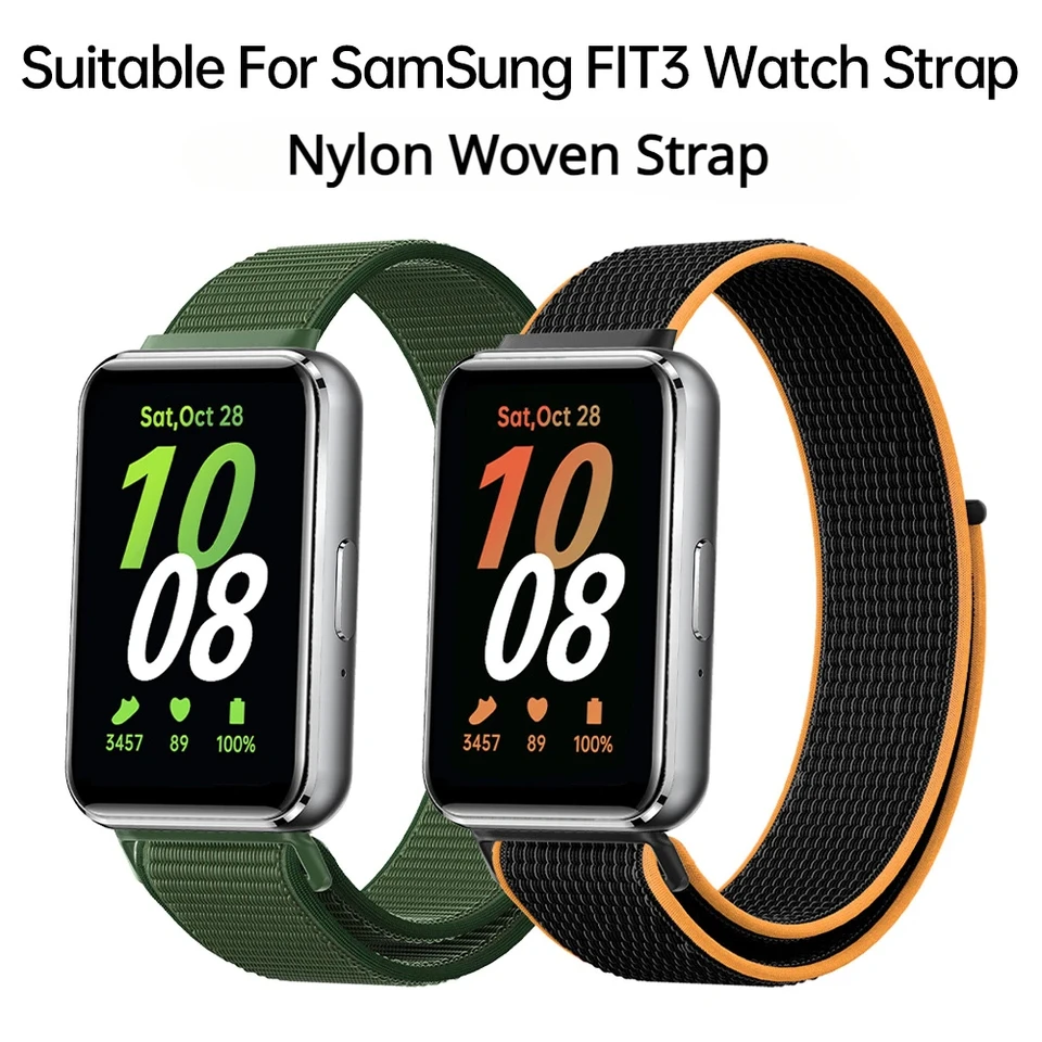 2025 Nový nylonový tkaný popruh pre Samsung Galaxy FIT3, farebný nylonový hodinky Galaxy FIT3 farebný módny náramok
