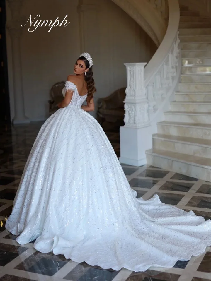 2025 Očarujúce čipkované šaty sexy mimo ramena Svadobné šaty okrúhle krk Formované formálne šaty Vestido de Novia Prispôsobené