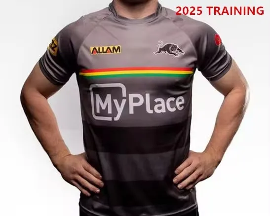 2025 Panthers Men's Coaches Training Tee Rugby Jersey Veľkosť: S-5XL (názov tlače a číslo)