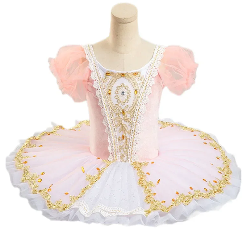 2025 Pink and Blue Professional Balet Pancake Tutu for Girl Tutu ručne vyrobený klasický kostým baletu dospelých