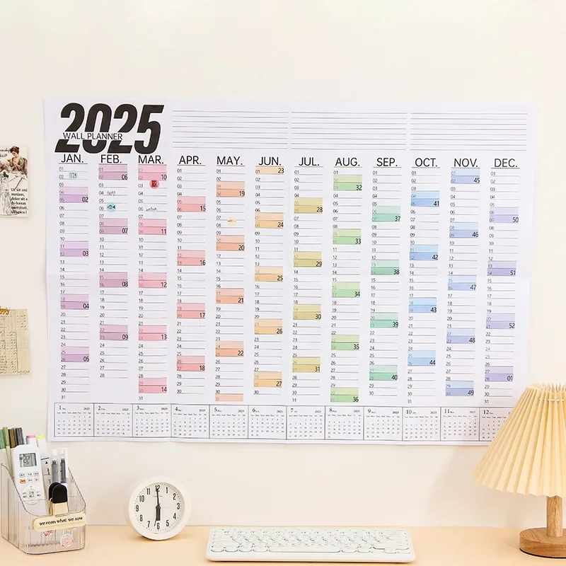 2025 Plánovač kalendára Ročne do zoznamu Ročný plánovač Kawaii Denný týždenný plán Program Organizátor domácich kancelárií