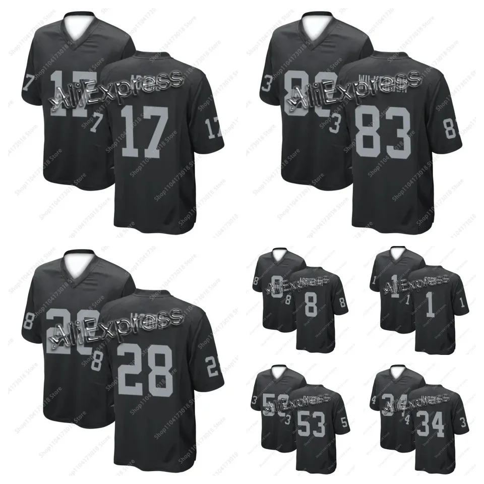 2025 Posledná futbalová hviezda Las Vegas Raiders Maxx Crosby Jersey 3D Tlačný vzor Outdoor Sports Casual Prispôsobený dres