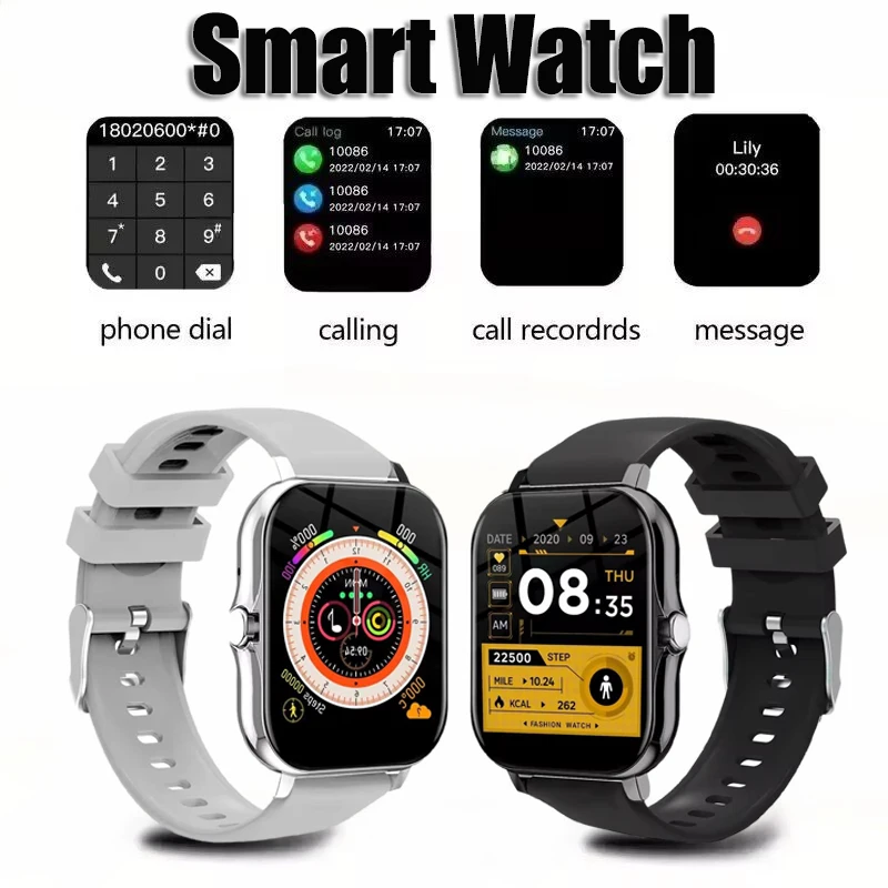 2025 pre Xiaomi Smart Watch HD Scrs Screen Tracker Viac športov BT volanie Android iOS Správa Pripomienka Smartwatch Health Men New