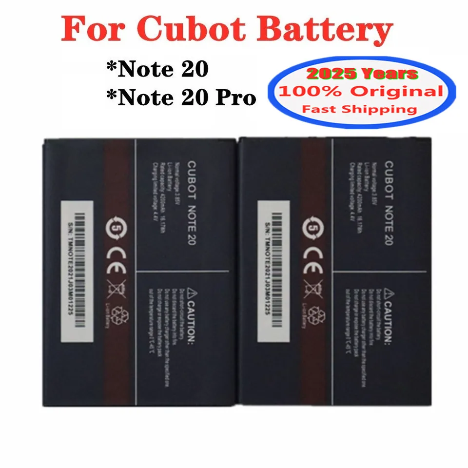 2025 rokov nová originálna batéria pre Cubot Note 20 Note20 Pro Mobilný telefón batérie Bateria 4200 mAh na sklade rýchla preprava