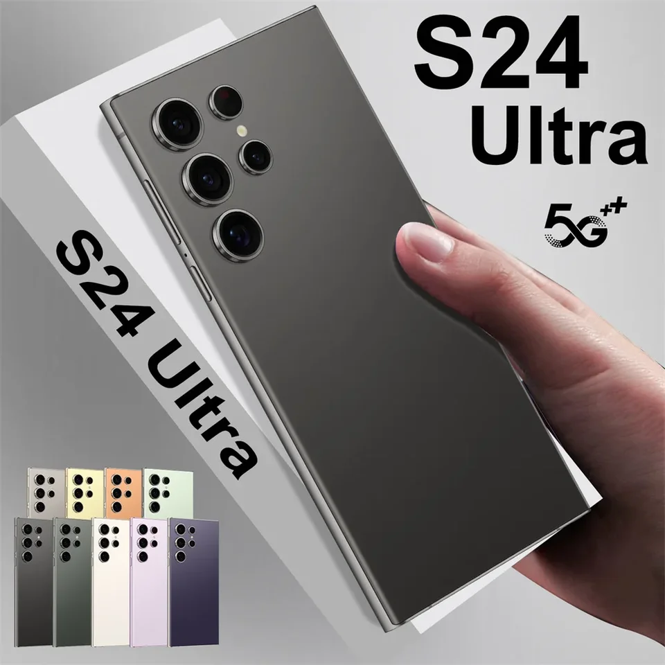 2025 S24 Ultra 7,3 HD Mobilné mobilné telefóny Globálna verzia 4G 5G Pôvodný smartphone Dual SIM Android 14 Mobilný telefón 7800 mAh