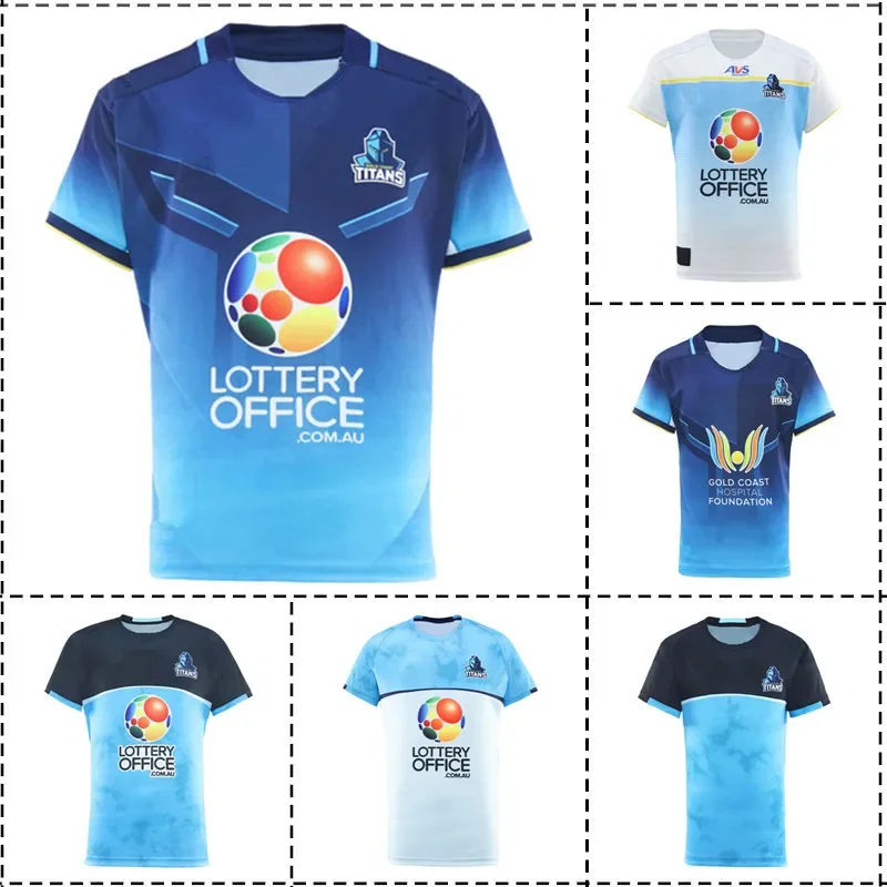 2025 Titans Home / Away / Training / Singlet Men's Rugby Jersey - Veľkosť mužov: S -5XL （Vytlačte si vlastné meno číslo）