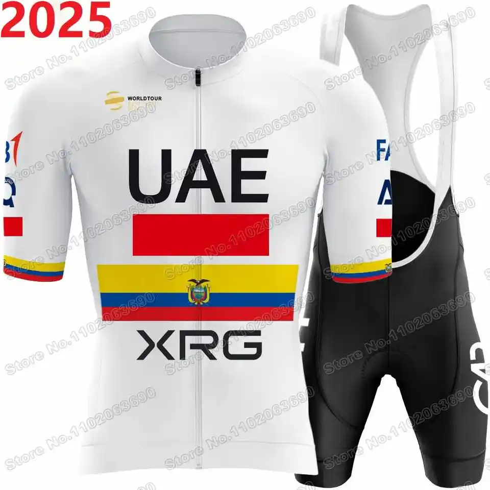2025 Tímový cyklistický dres Tím 2025 Majster Ekvádoru Jhonatan Narváez cyklisti