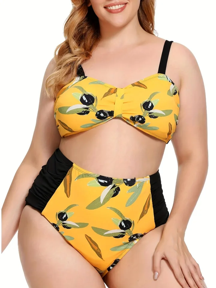 2025 Veľké plavky 1xl-5xl New Tankini sukne s ploché rohové nohavice I plávať sexy Európa a Amerika Veľká krížová hranica